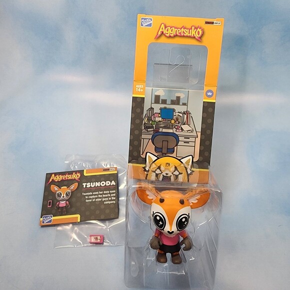 Sanrio Aggretsuko Action Figure Lot Okami Director Gori Tsunoda In Boxes - Picture 7 of 8